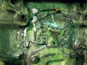 Crack In Cast Iron Engine Components