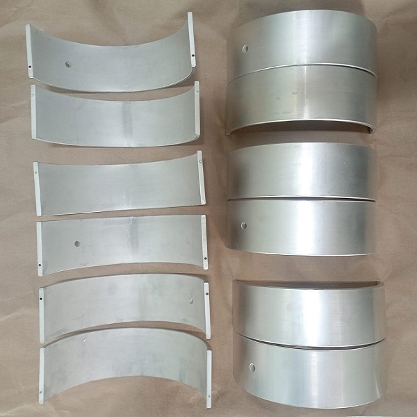 Tri metal bearing bushes after manufacturing as per the Drawing provided by client