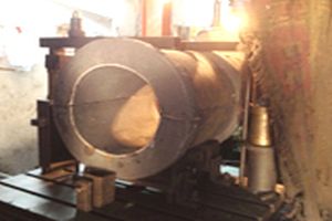 Babbitt bearing under manufacturing