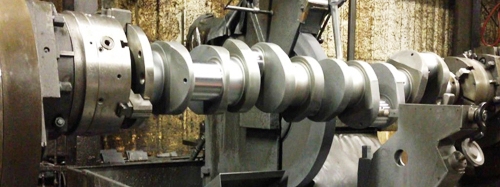 Crankshaft of Wartsila Engine Under Repair