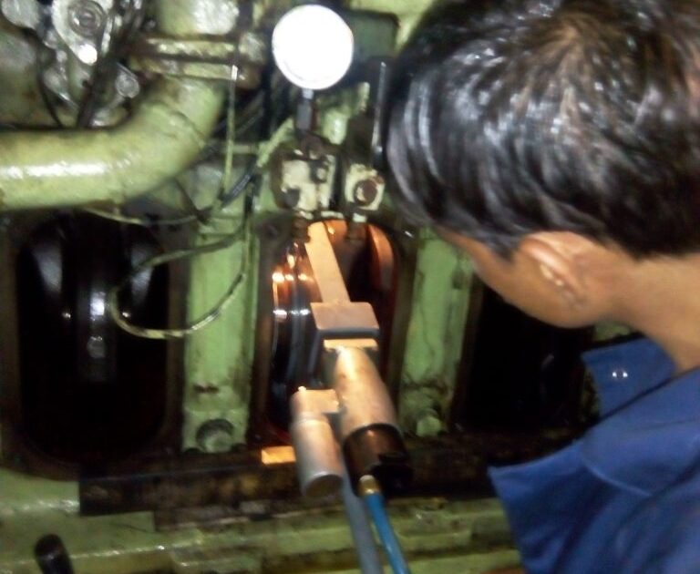 Crankshaft Grinding After Metal Stitching