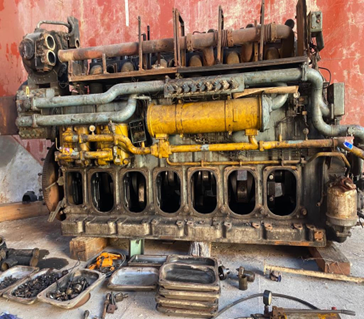 Onsite repair of major engine components